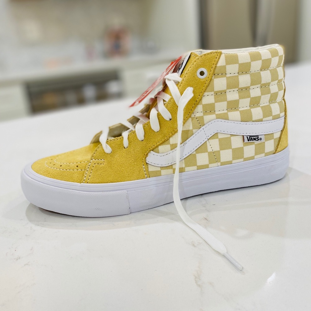 Sk8-Hi Pro Checkerboard Vans - Picture 1 of 12